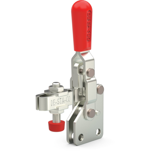 Vertikal-Kniehebelspanner U-Spannarm, Fuß gerade Spannarm Öffnungswinkel 100°, Handgriff Öffnungswin