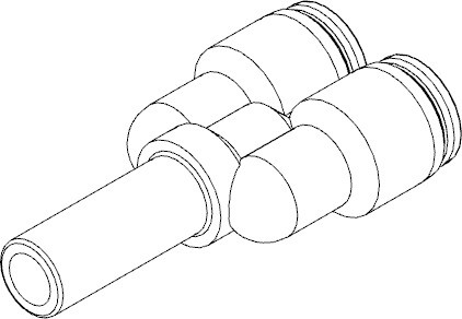 QSY-6H-4 Y-Steckverschraubung