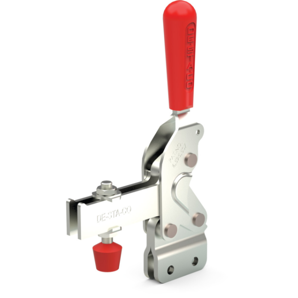 Vertikal-Kniehebelspanner U-Spannarm, Fuß gerade Spannarm Öffnungswinkel 78°, Handgriff Öffnungswink