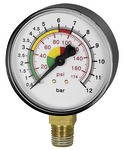 ID: 136797 - Manometer ø 63 mm, ungeeicht, Anschluss unten
