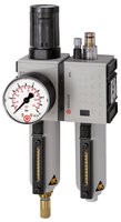 ID: 152419 - Wartungseinheit 2-tlg. »FUTURA«, MBeh., BG1, G 1/4, 0,1-2 bar, VA