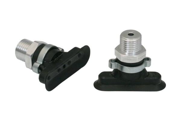 Flachsauggreifer (oval) SGON 45x15 NBR-60 G1/4-AG