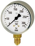 ID: 101299 - Schweißtechnikmanometer Stahl, acetylene, G 1/4 unten, 0-2,5 bar, Ø63