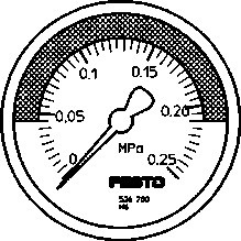 MA-50-0,25-R1/4-MPA-E-RG Manometer