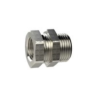 ID: 136684 - Schottverschraubung, G 3/8 a., G 1/4 i., Messing vernickelt