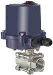 ID: 103716 - 2-Wege-Edelstahlkugelhahn, elekt. Stellantrieb, 24 V DC, Rp 1 1/2