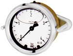 ID: 102277 - Glyzerinmanometer Dreikantfrontring, G 1/4 zentr., -1/+3,0 bar, Ø 63