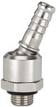 ID: 107326 - Schlauchtülle, NW 7,2-7,8, Messing vern., drehbar, G 1/4 AG LW 13