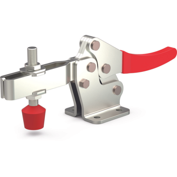 Horizontal-Kniehebelspanner, U-Spannarm, Fuß abgewinkelt, Max. Haltekraft 4450N, Spannarm Öffnungswi