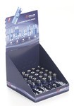 ID: 108371 - Thekendisplay mit 30 x Druckknopf-Sicherheitskupplungen NW 7,4
