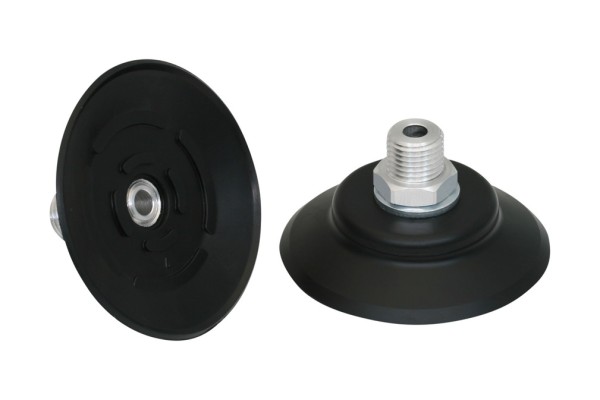 Flachsauggreifer (rund) PFYN 60 NBR-55 G1/4-AG