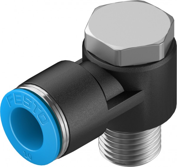 QSLV-1/4-10 L-Steckverschraubung