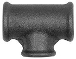 ID: 133688 - T-Stück 130, red. Rp 1 1/2, Rp 1 1/4, Rp 1 1/2 Temperguss schwarz