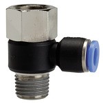 ID: 109466 - L-Steckverschraubung »Blaue Serie«, drehbar, Rc/R 3/8 i./a. Ø12mm