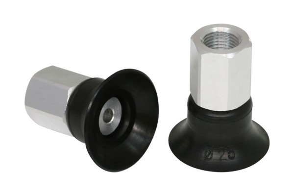 Flachsauggreifer (rund) PFYN 25 NBR-55 G1/8-IG