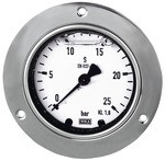 ID: 102246 - Glyzerinmanometer Frontring, G 1/4 hinten zentr., -1 / 0,0 bar, Ø 63