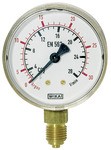 ID: 101293 - Manometer Argon, G 1/4 radial unten, 0 - 30 l/min (10 bar), Ø 63