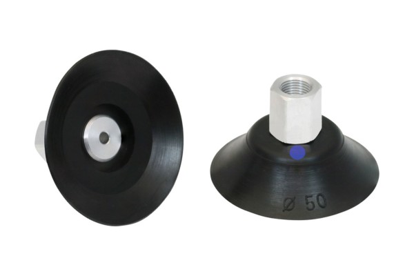 Flachsauggreifer (rund) PFYN 50 NBR-AS-55 G1/8-IG