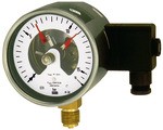 ID: 102608 - Kontaktmanometer, G 1/2 radial unten, Messber. -1/+1,5 bar, Ø 160