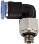 ID: 109037 - L-Steckverschraubung »Blaue Serie« mini, drehbar, M7