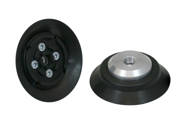 Flachsauggreifer (rund) PFYN 120 NBR-55 G1/2-IG