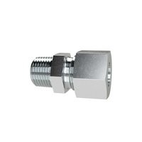 ID: 159651 - Ger. Einschraubversch., NPT 1/4 a., Rohr-Ø 8, Stahl verz.