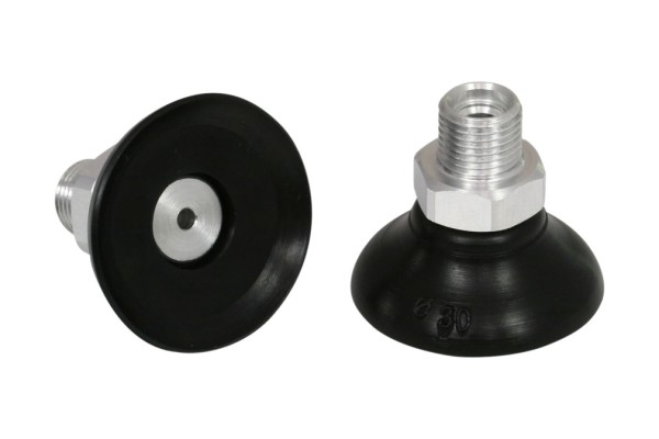 Flachsauggreifer (rund) PFYN 30 NBR-55 G1/8-AG