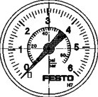 MAP-40-6-1/8-EN Präzisions Manometer