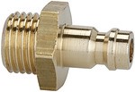 ID: 107149 - Nippel für Kupplungen NW 5, Messing blank, G 1/4 AG, SW 17