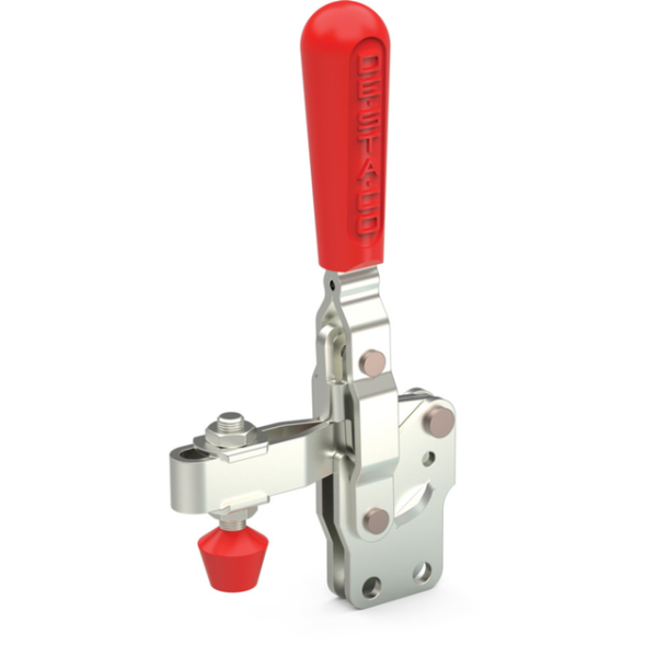Vertikal-Kniehebelspanner U-Spannarm, Fuß gerade Spannarm, Öffnungswinkel 99°, Handgriff Öffnungswin