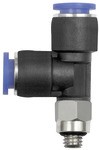 ID: 148854 - T-Steckverschraubung »Blaue Serie« mini, L-Form, drehbar, M5