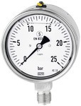 ID: 102379 - Glyzerinmanometer CrNi-Stahl, Sicherh., G 1/4 unten, 0-10,0bar, Ø 63