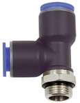 ID: 109537 - T-Steckverschr. »Blaue Serie«, L-Form, drehbar, G 3/8 a., Ø12mm