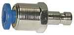 ID: 107106 - Einstecknippel push-in 4 mm, für Kupplungen NW 2,7, Messing vern.