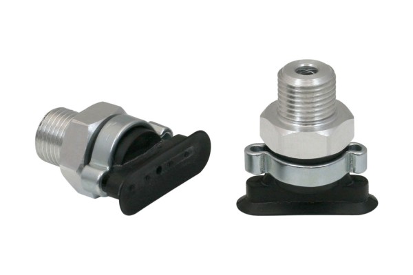 Flachsauggreifer (oval) SGON 24x8 NBR-60 G1/8-AG