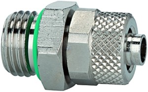 ID: 110513 - Gerade Einschraubverschraubung, FKM O-Ring, G1/8 a., Schlauch 8/6