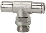 ID: 108920 - T-Steckverschraubung »metallica«, drehbar, G 1/8 a., Ø 4 MS vern.