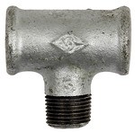 ID: 112998 - T-Stück 133, IG/AG/IG, Rp 3/8, schwarzer Temperguss feuerverz.