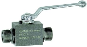 ID: 103500 - Kugelhahn, Hochdruckausführung, leichte Reihe, Stahl, M16x1,5