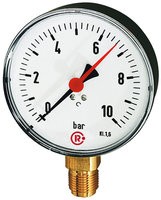 ID: 101946 - Standardmanometer, Kunststoffgeh., G 1/2 unten, -1/+3,0 bar, Ø 80