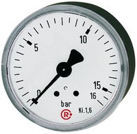 ID: 101731 - Standardmanometer KS-G., G 1/8 hinten zentrisch, 0 - 10,0 bar, Ø 40