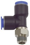 ID: 109551 - T-Steckverschr. »Blaue Serie«, L-Form, drehbar, R 1/4 a., Ø10 mm