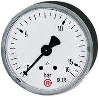 ID: 101817 - Standardmanometer, Stahlblechgeh., G 1/8 hinten, 0-16,0 bar, Ø 40