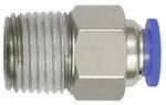 ID: 148793 - Gerade Steckverschraubung »Blaue Serie« mini, R 1/8 a., Schl.-Ø 4