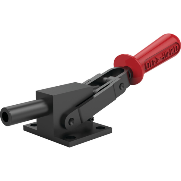 Schwerlast-Schubstangenspanner, Fuß abgewinkelt, Max. Haltekraft 25800N, Hub 44,5, Handgriff Öffnung