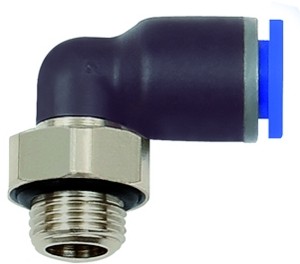ID: 135638 - L-Steckverschraubung »Blaue Serie«, drehbar, G 3/8 außen, Ø 14 mm