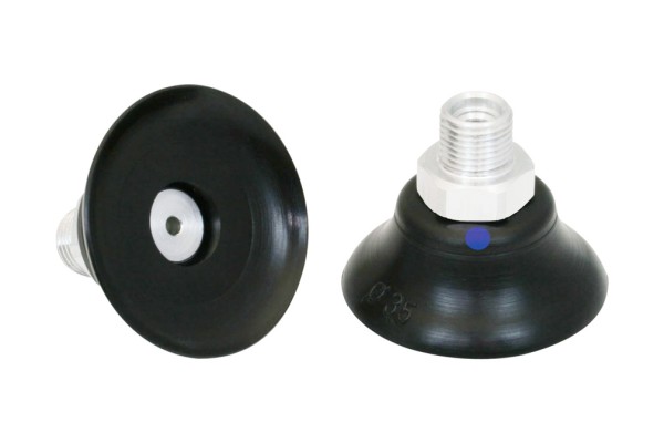 Flachsauggreifer (rund) PFYN 35 NBR-AS-55 G1/8-AG